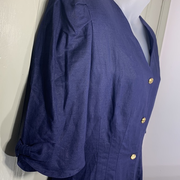 Che Bella Vintage Linen/Cotton dress- made in Hong Kong - Picture 4 of 11